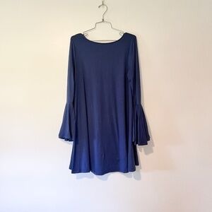 Altar'd State Blue Mini Long Sleeve Bell Dress sz S